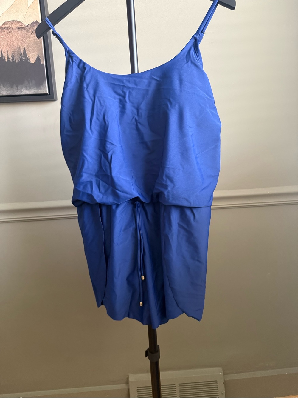 Time and Tru Navy Blue Women's swim romper